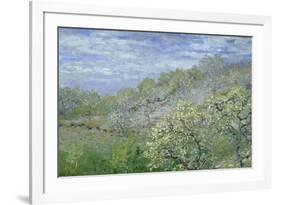 Arbres En Fleurs-Claude Monet-Framed Giclee Print