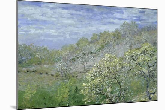 Arbres En Fleurs-Claude Monet-Mounted Giclee Print