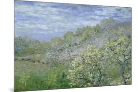 Arbres En Fleurs-Claude Monet-Mounted Premium Giclee Print