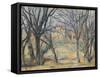 Arbres et maisons-Paul Cézanne-Framed Stretched Canvas