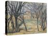 Arbres et maisons-Paul Cézanne-Stretched Canvas