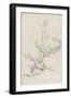 Arbres et rochers-Paul Cézanne-Framed Giclee Print