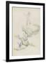 Arbres et rochers-Paul Cézanne-Framed Giclee Print