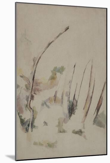 Arbres-Paul Cézanne-Mounted Giclee Print