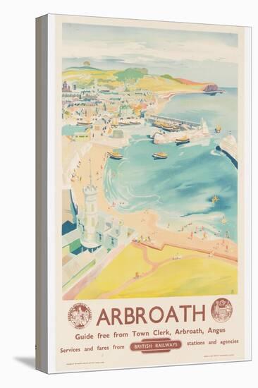 Arbroath, Poster Advertising British Railways, C.1950-English School-Stretched Canvas