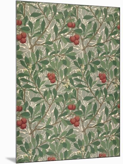 Arbutus Wallpaper Design-William Morris-Mounted Giclee Print