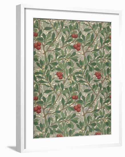 Arbutus Wallpaper Design-William Morris-Framed Giclee Print