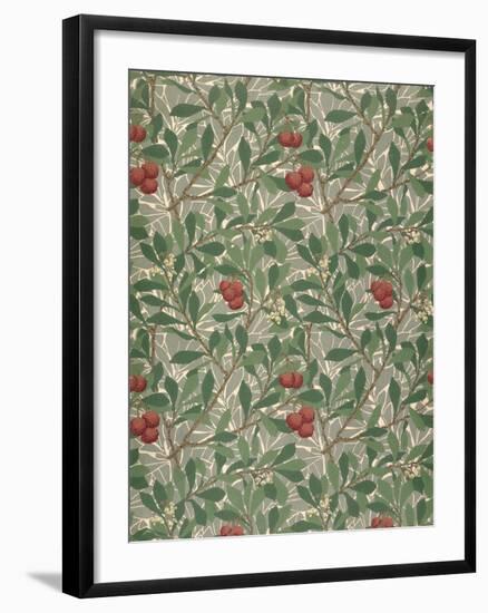 Arbutus Wallpaper Design-William Morris-Framed Giclee Print