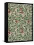 Arbutus Wallpaper Design-William Morris-Framed Stretched Canvas