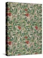 Arbutus Wallpaper Design-William Morris-Stretched Canvas