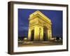 Arc de Triomph, Evening View, Paris, France-Walter Bibikow-Framed Photographic Print