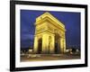 Arc de Triomph, Evening View, Paris, France-Walter Bibikow-Framed Photographic Print