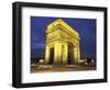 Arc de Triomph, Evening View, Paris, France-Walter Bibikow-Framed Photographic Print