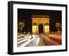 Arc De Triomphe and Champs Elysees at Night, Paris, France, Europe-Hans Peter Merten-Framed Photographic Print
