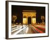 Arc De Triomphe and Champs Elysees at Night, Paris, France, Europe-Hans Peter Merten-Framed Photographic Print