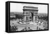 Arc De Triomphe and Place De L'Etoile, Paris, France, Early 20th Century-null-Framed Stretched Canvas