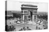 Arc De Triomphe and Place De L'Etoile, Paris, France, Early 20th Century-null-Stretched Canvas