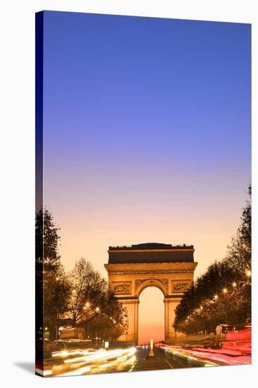 Arc De Triomphe at Dawn, Paris, France, Europe-Neil-Stretched Canvas