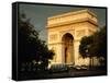 Arc De Triomphe at Dusk, Paris, France-Brent Winebrenner-Framed Stretched Canvas