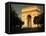 Arc De Triomphe at Dusk, Paris, France-Brent Winebrenner-Framed Stretched Canvas