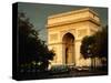 Arc De Triomphe at Dusk, Paris, France-Brent Winebrenner-Stretched Canvas