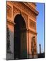 Arc De Triomphe at Dusk, with the Eiffel Tower Behind, Paris, France, Europe-null-Mounted Photographic Print