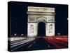 Arc De Triomphe at Night, Paris, France, Europe-Walter Rawlings-Stretched Canvas