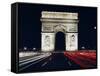 Arc De Triomphe at Night, Paris, France, Europe-Walter Rawlings-Framed Stretched Canvas