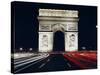 Arc De Triomphe at Night, Paris, France, Europe-Walter Rawlings-Stretched Canvas