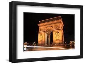 Arc De Triomphe at Night-Tony Baggett-Framed Photographic Print