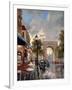 Arc De Triomphe Avenue-Brent Heighton-Framed Art Print