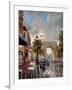 Arc De Triomphe Avenue-Brent Heighton-Framed Art Print