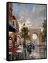 Arc De Triomphe Avenue-Brent Heighton-Framed Stretched Canvas