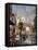 Arc De Triomphe Avenue-Brent Heighton-Framed Stretched Canvas