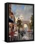 Arc De Triomphe Avenue-Brent Heighton-Framed Stretched Canvas