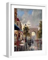 Arc De Triomphe Avenue-Brent Heighton-Framed Art Print