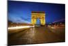 Arc de Triomphe Blue Hour-Sebastien Lory-Mounted Photographic Print