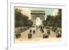 Arc de Triomphe, Champs Elysees, Paris, France-null-Framed Art Print