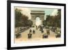 Arc de Triomphe, Champs Elysees, Paris, France-null-Framed Art Print