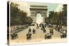 Arc de Triomphe, Champs Elysees, Paris, France-null-Stretched Canvas