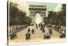 Arc de Triomphe, Champs Elysees, Paris, France-null-Stretched Canvas