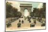 Arc de Triomphe, Champs Elysees, Paris, France-null-Mounted Art Print