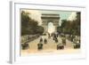 Arc de Triomphe, Champs Elysees, Paris, France-null-Framed Art Print