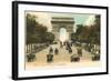 Arc de Triomphe, Champs Elysees, Paris, France-null-Framed Art Print