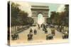 Arc de Triomphe, Champs Elysees, Paris, France-null-Stretched Canvas
