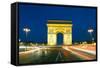 Arc De Triomphe, Charles De Gaulle Square, Paris, Ile De France, France-Francisco Javier Gil-Framed Stretched Canvas