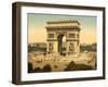 Arc de Triomphe, de l'Etoile, Paris, France, c.1890-1900-null-Framed Photographic Print