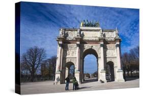 Arc De Triomphe Du Carrousel (Arc Du Carrousel) Near Musee Du Louvre, Paris, France, Europe-Peter Barritt-Stretched Canvas