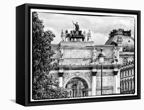 Arc De Triomphe du Carrousel, the Louvre Museum, Paris, France-Philippe Hugonnard-Framed Stretched Canvas