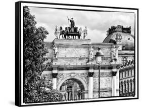 Arc De Triomphe du Carrousel, the Louvre Museum, Paris, France-Philippe Hugonnard-Framed Stretched Canvas